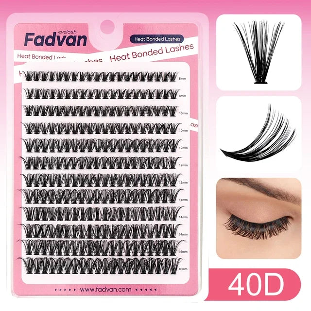 Fadvan DIY Eyelashes Clusters Lashes Natural