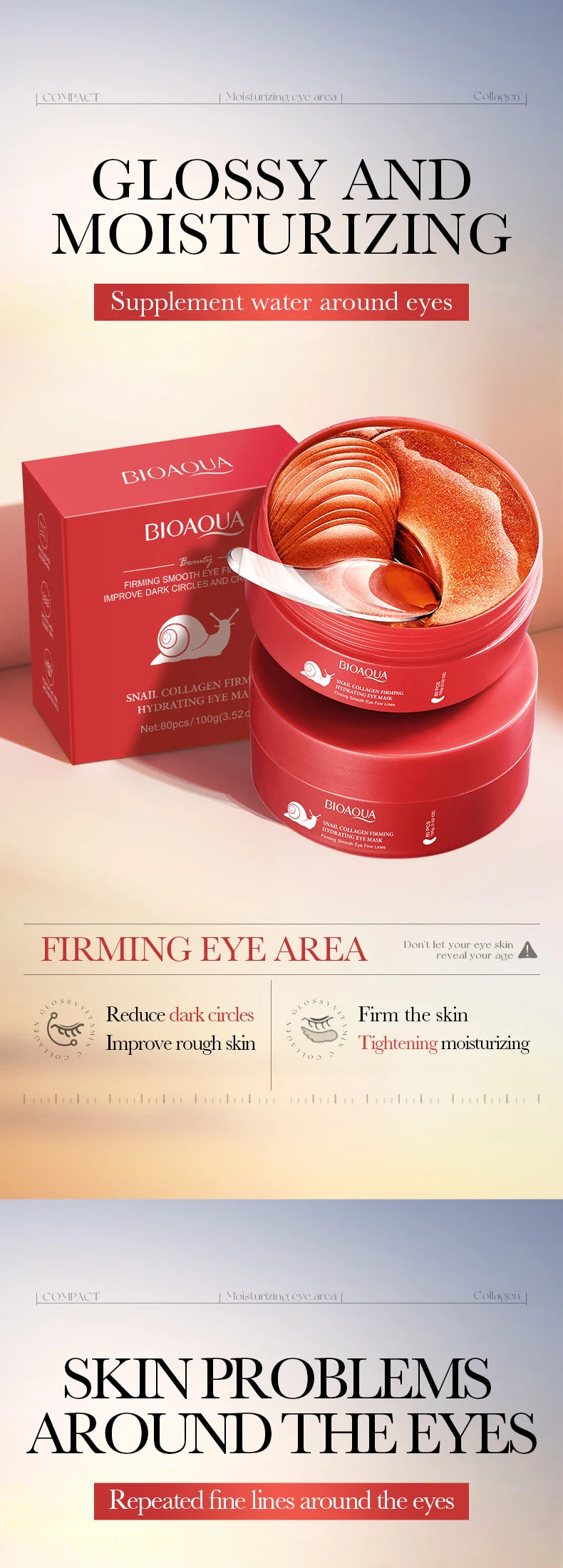 BIOAQUA Crystal Collagen Eye Mask