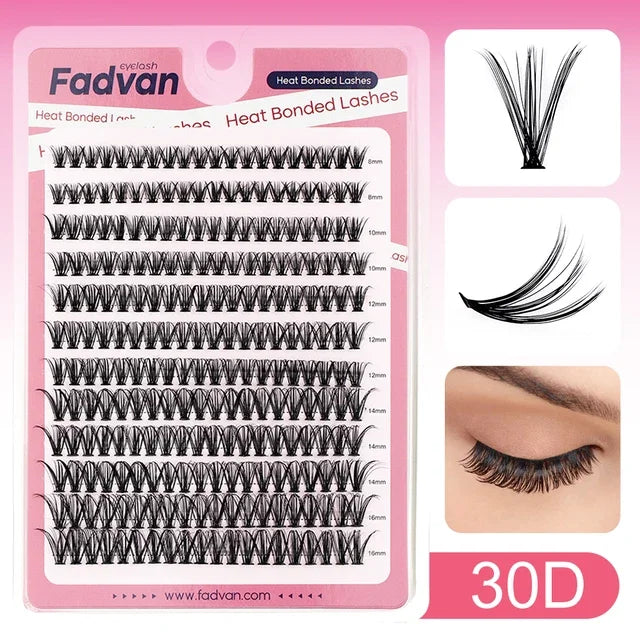 Fadvan DIY Eyelashes Clusters Lashes Natural
