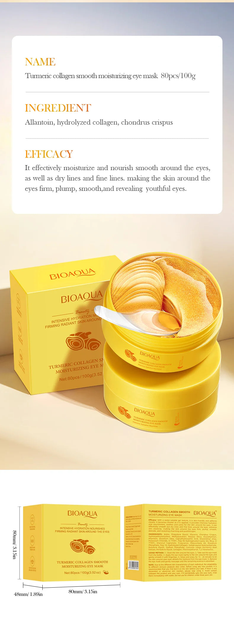 BIOAQUA Crystal Collagen Eye Mask