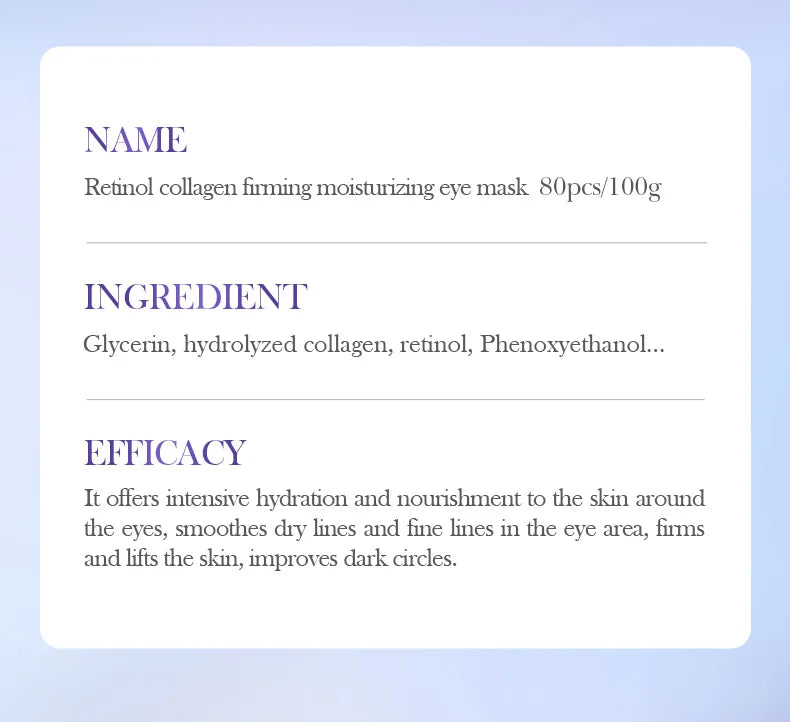 BIOAQUA Crystal Collagen Eye Mask