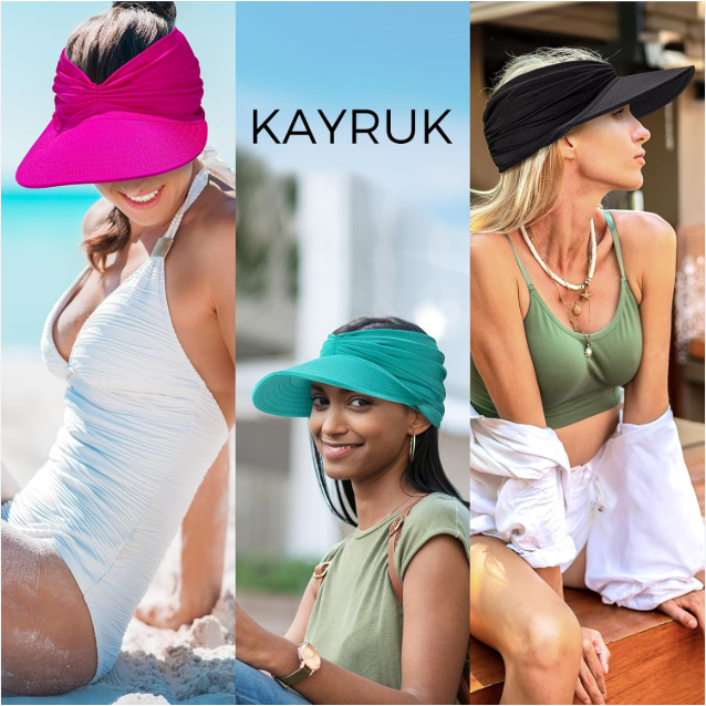 Solare Premium UV50+ Travel & Beach Visor