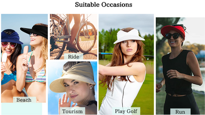 Solare Premium UV50+ Travel & Beach Visor
