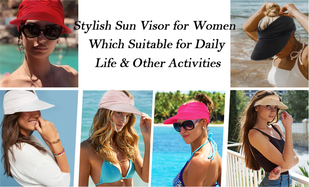 Solare Premium UV50+ Travel & Beach Visor