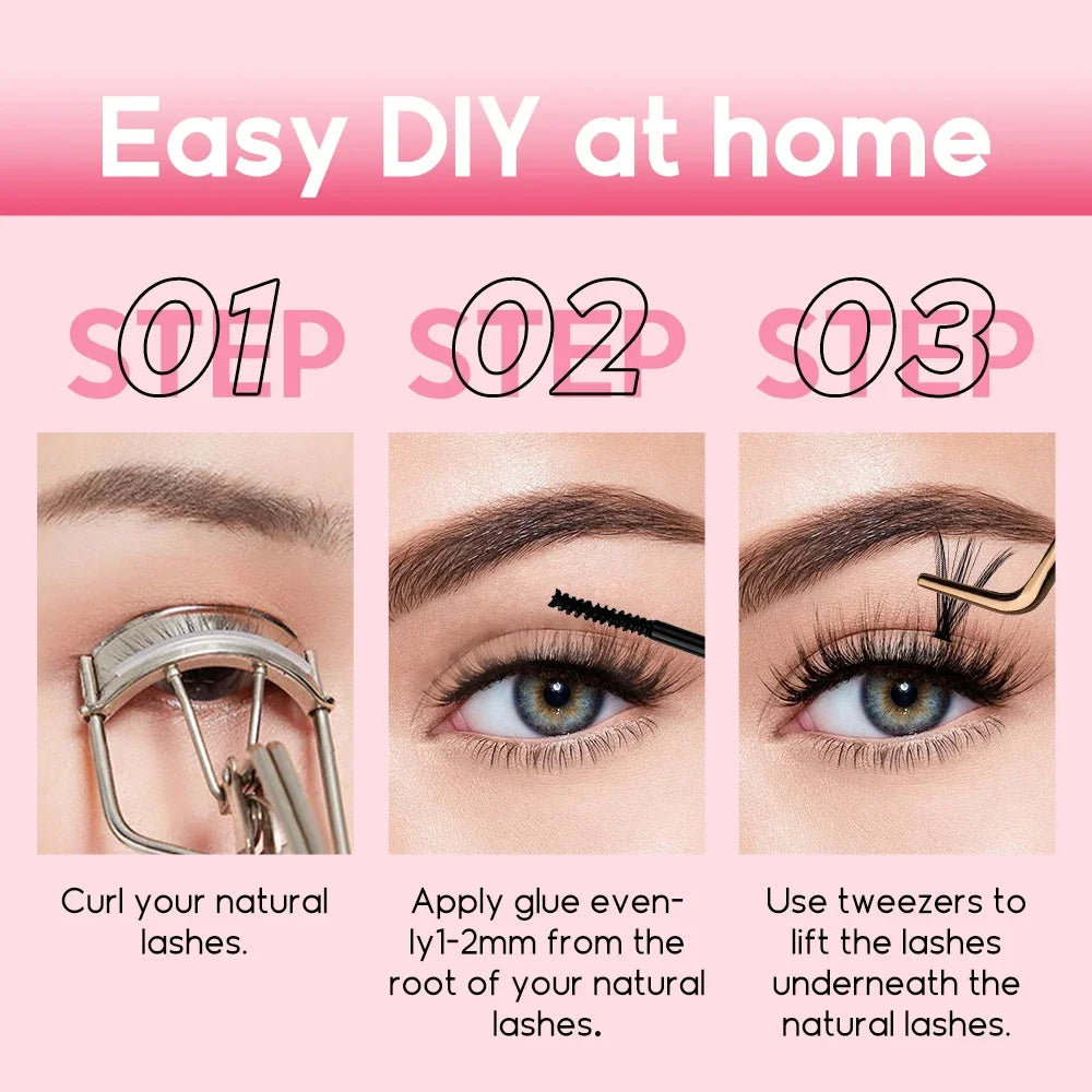 Fadvan DIY Eyelashes Clusters Lashes Natural