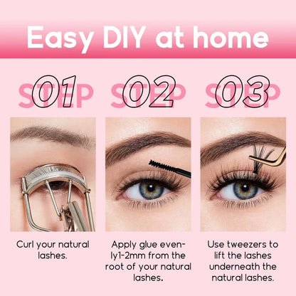 Fadvan DIY Eyelashes Clusters Lashes Natural