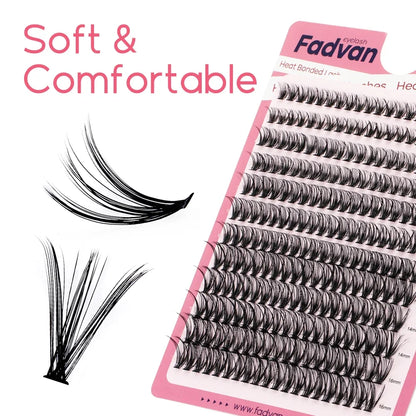 Fadvan DIY Eyelashes Clusters Lashes Natural